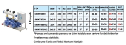 Emişli Çift Kademeli Hidroforlar 2 Pompalı SMKTB550 2x4 Kw - Thumbnail